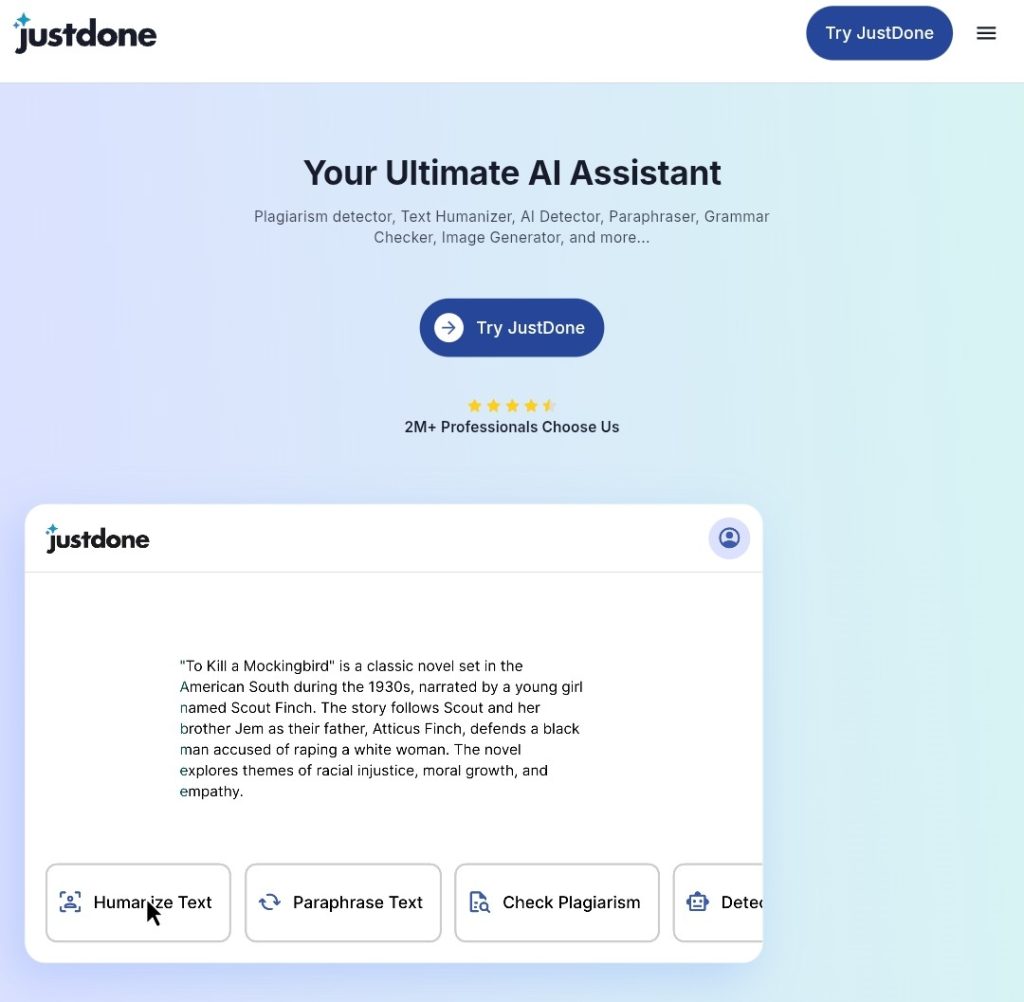 JustDone: The Ultimate AI Toolset for Content Creators and Digital Professionals